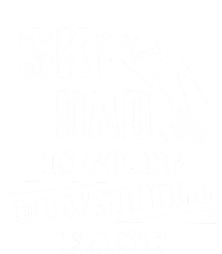 Skiing Ski Dad Is Going Downhill Fast Skiers Cute Gift Women's V-Neck T-Shirt