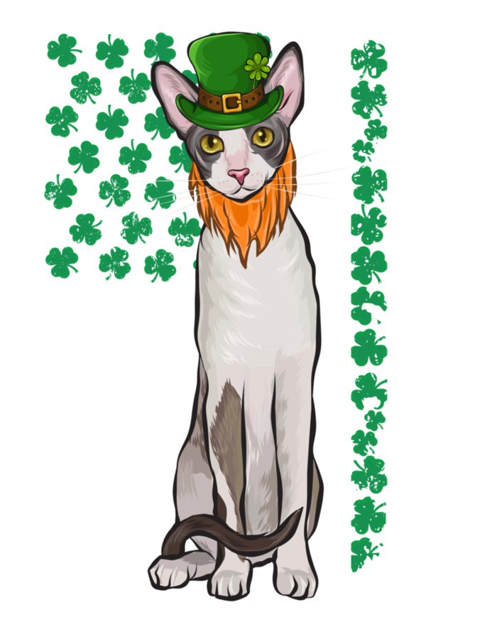 Cornish Rex St Patricks Day Irish American Flag Gift T-Shirt