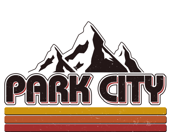 Retro Vintage Park City Utah Mountain Logo Short Acrylic Beanie