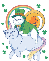 Cat Leprechaun Shamrock Saint Patrick's Day Funny Gift T-Shirt