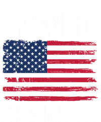 Skiing Grandpa American Flag July 4th Gift T-Shirt