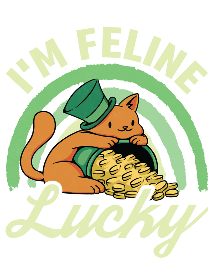 Cat St Patricks Day I'm Feline Lucky Gift Mesh Reversible Basketball Jersey Tank