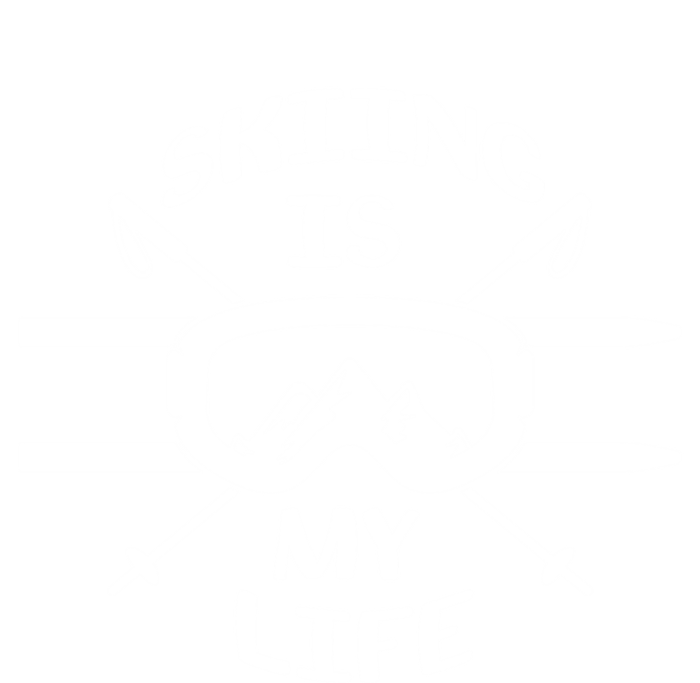 Skiing Is My Life Ski Instructor Cute Gift Tie-Dye T-Shirt