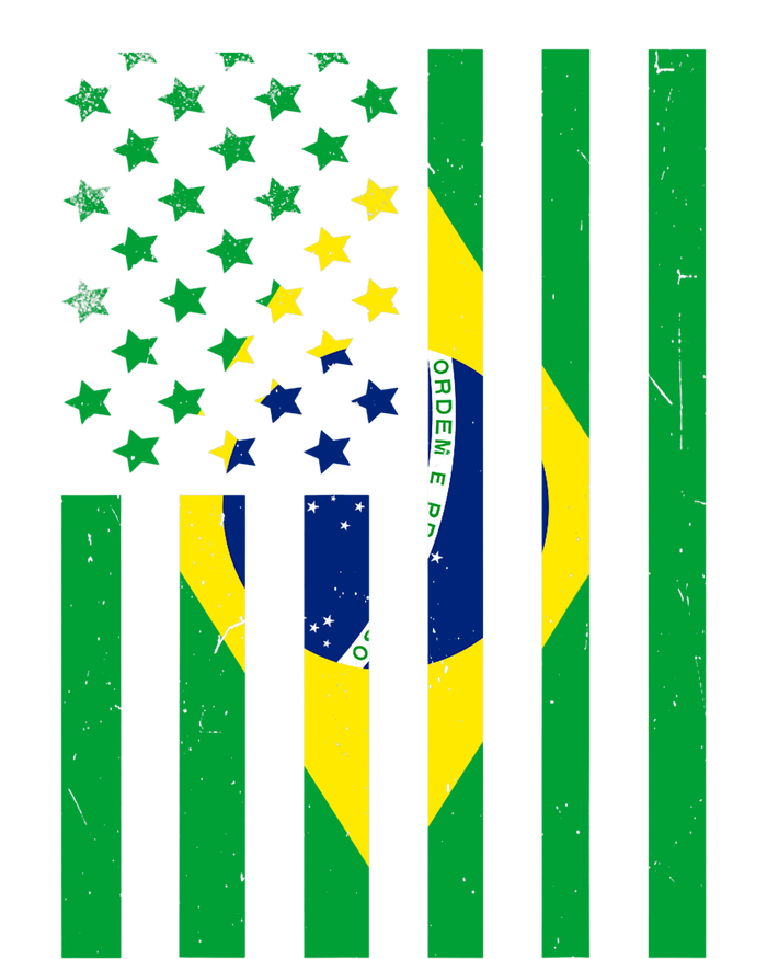 Brazil American USA Flag Brazilian Pride T-Shirt