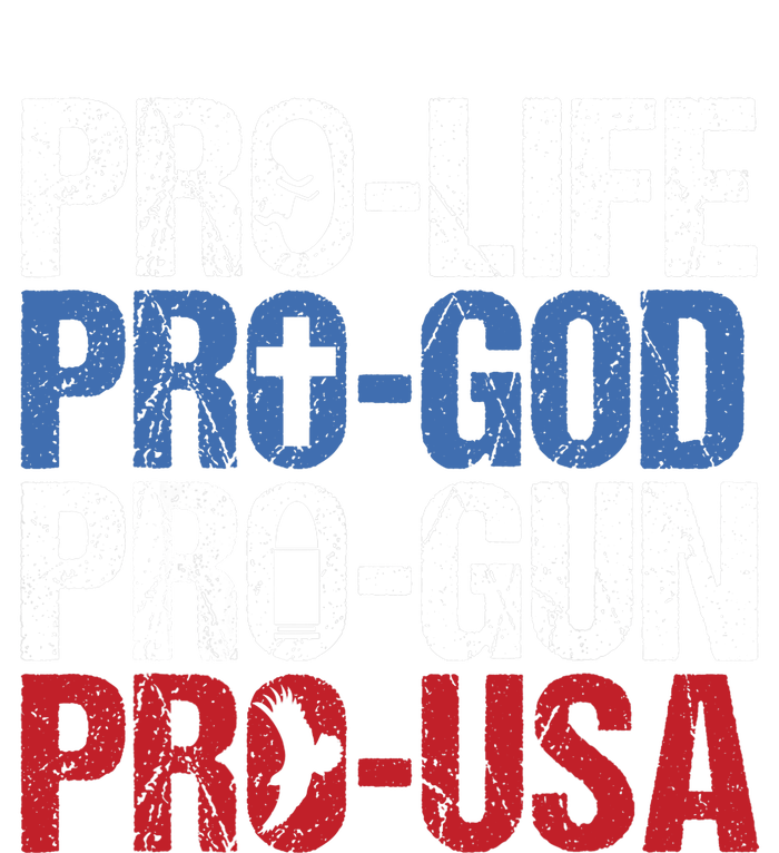 Pro Life God Gun USA Conservative Republican Pro America Full Zip Hoodie