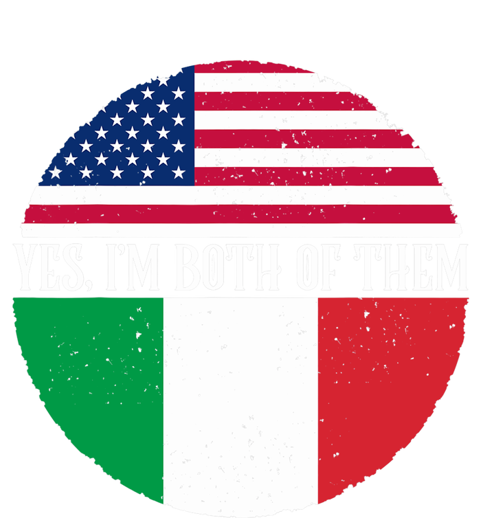 USA And Italy Vintage Flags Yes I'm Both Of Them T-Shirt