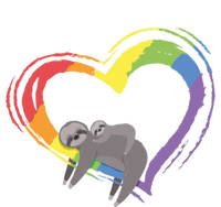 Sloth Lgbt Pride Sloths Pride Heart Gift T-Shirt