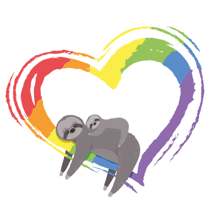 Sloth Lgbt Pride Sloths Pride Heart Gift T-Shirt