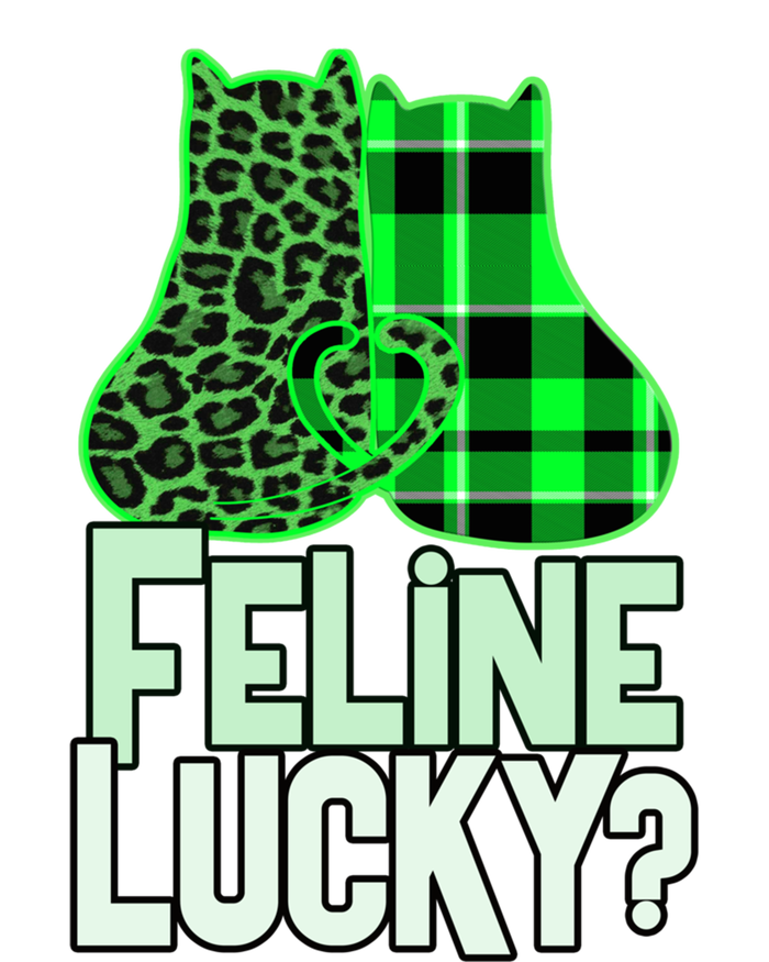 Funny Feline Lucky Feeling My Cats Luck St Patrick's Gift T-Shirt