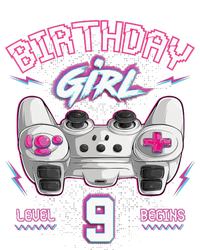 9Th Birthday  Gamer Level 9 Begins Video Games Girls Softstyle Adult Sport Polo