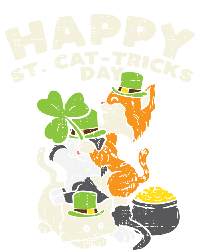 Happy St Catgifttricks Day Cats Saint Paddys St Patricks Day Gift Tie-Dye Long Sleeve Shirt