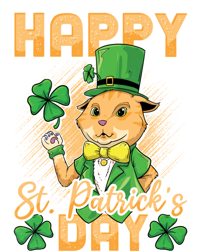 Irish Cat Happy St Patricks Day Cute Gift T-Shirt