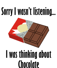 Thinking About Chocolate Eating Tasty Chocolate Gift Coaster