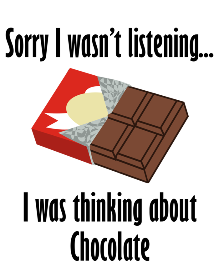 Thinking About Chocolate Eating Tasty Chocolate Gift Coaster