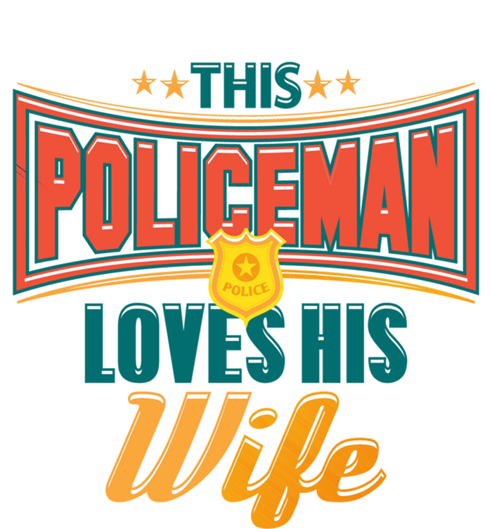 This Police Loves His Wife Police Officer Gift Kids Tie-Dye T-Shirt