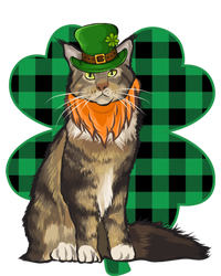 Maine Coon Leprechaun St Patricks Day Lucky Clover Gift T-Shirt