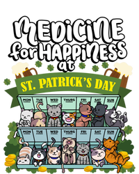 Medicine For Happiness At St Patrick's Day Clowder Of Cats Cool Gift Sustainable Knit Beanie