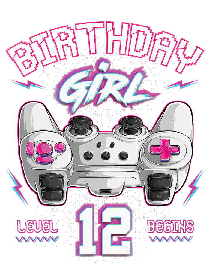 12Th Birthday  Gamer Level 12 Begins Video Games Girls Tie-Dye T-Shirt