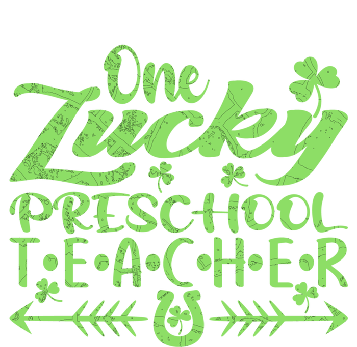 One Lucky Preschool Teacher St Patrick's Day Cool Gift Women's Tri-Blend 3/4-Sleeve Raglan Shirt