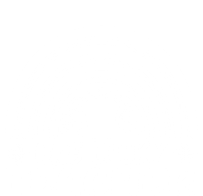 One Lucky Teacher St Patrick's Day Funny For Teacher Gift Full-Length Apron With Pockets