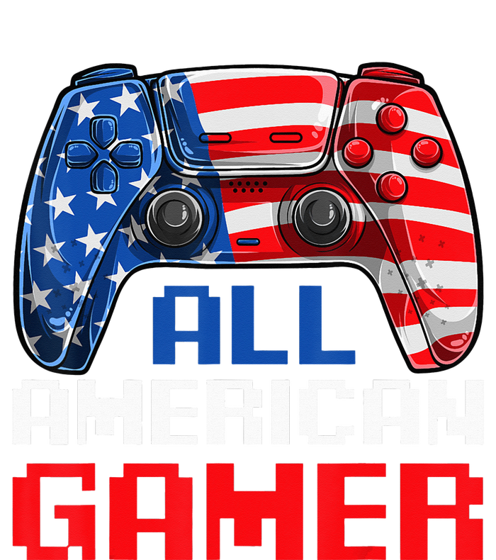 All American Gamer Patriotic Video Games July Fourth T-Shirt