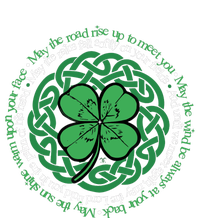 Irish Blessing, Celtic Knot & 4-Leaf Clover Luck Version B Ladies Long Sleeve Shirt