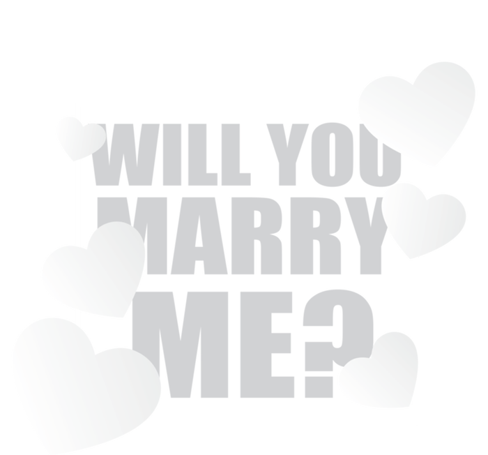 Will You Marry Me Great Gift Cute Wedding Marriage Proposal Great Gift Hearts Gi V-Neck T-Shirt