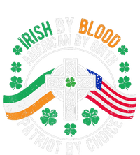 Irish American Flag Celtic Cross Funny St Patrick's Day Dry Zone Grid Polo