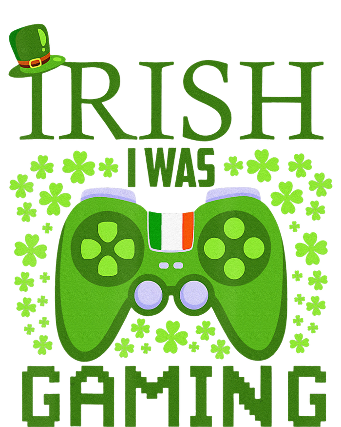 Irish I Was Gaming Video Gamer Top Hat St Patrick's Day Mousepad