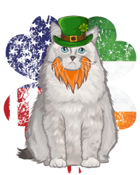 St Patricks Day Irish American Flag Ragdoll Cat Meaningful Gift Tank Top