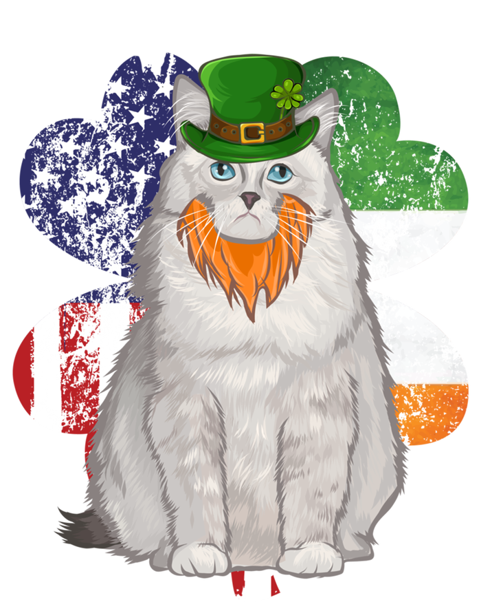 St Patricks Day Irish American Flag Ragdoll Cat Meaningful Gift Tank Top