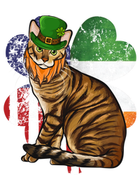 St Patricks Day Irish American Flag Toyger Cat Gift Kids Hoodie