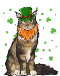 St Patricks Day Maine Coon Cat Shamrock Gift Canvas