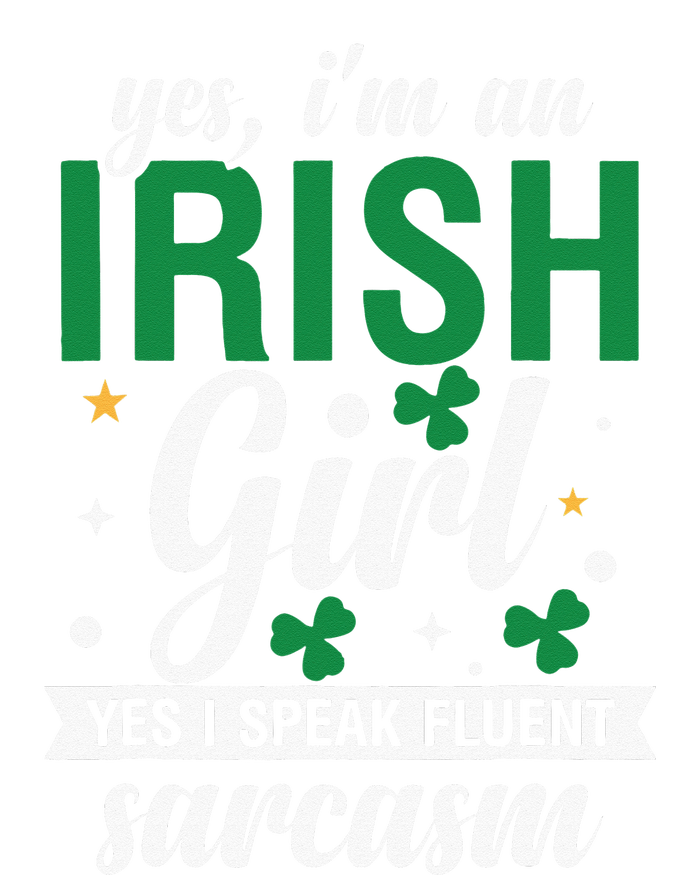 Yes I'm An Irish  I Speak Fluent Sarcasm 7-Panel Snapback Hat