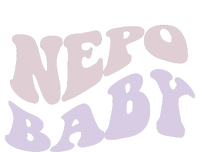 NEPO BABY Funny Nepotism Wavy Vintage Trending Meme Ladies Long Sleeve Shirt