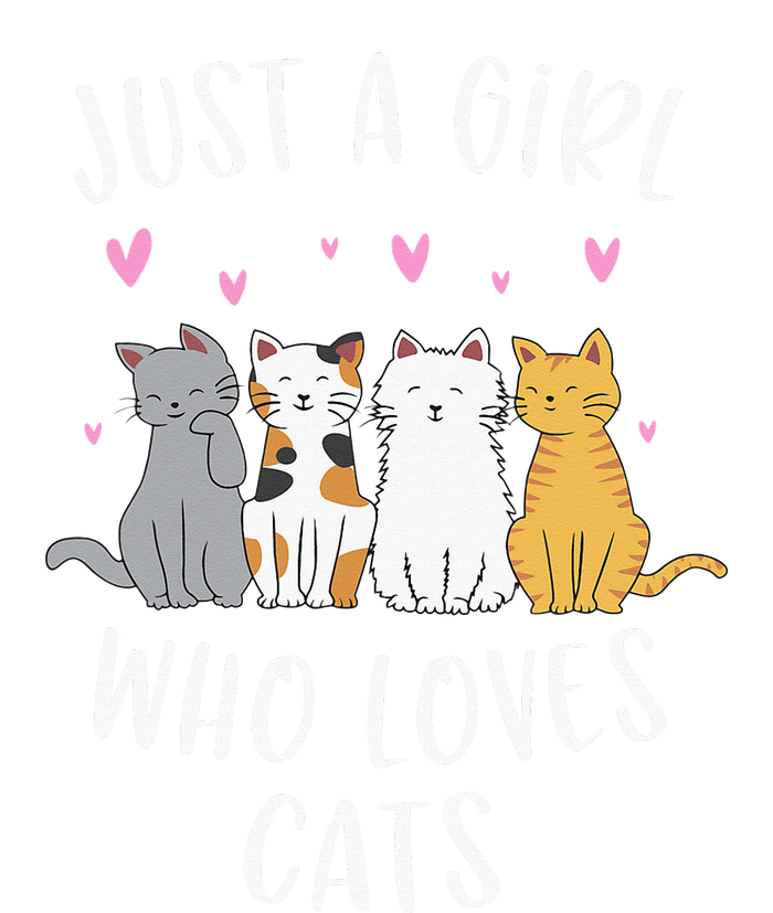 Just A Girl Who Loves Cats Cute Cat Lover Toddler Long Sleeve Shirt