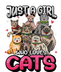 Just A Girl Who Loves Cats Cute Cat Lover T-Shirt