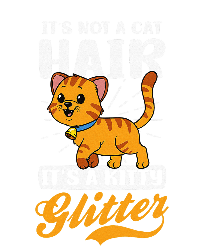 Not Cat Hair It's Kitty Glitter Design Crazy Cat Mom Kids Hoodie