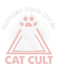 Support Your Local Cat Cult Funny Gothic Kitten T-Shirt