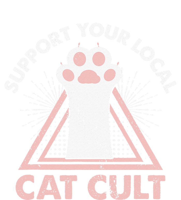 Support Your Local Cat Cult Funny Gothic Kitten T-Shirt