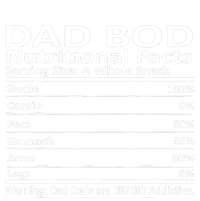 Dad Bod Nutritional Facts Funny Father T-Shirt