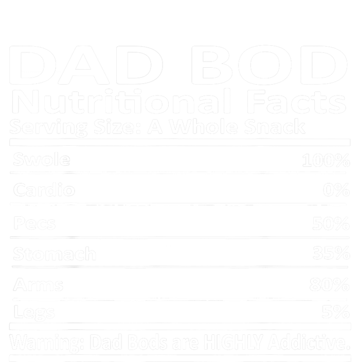 Dad Bod Nutritional Facts Funny Father T-Shirt