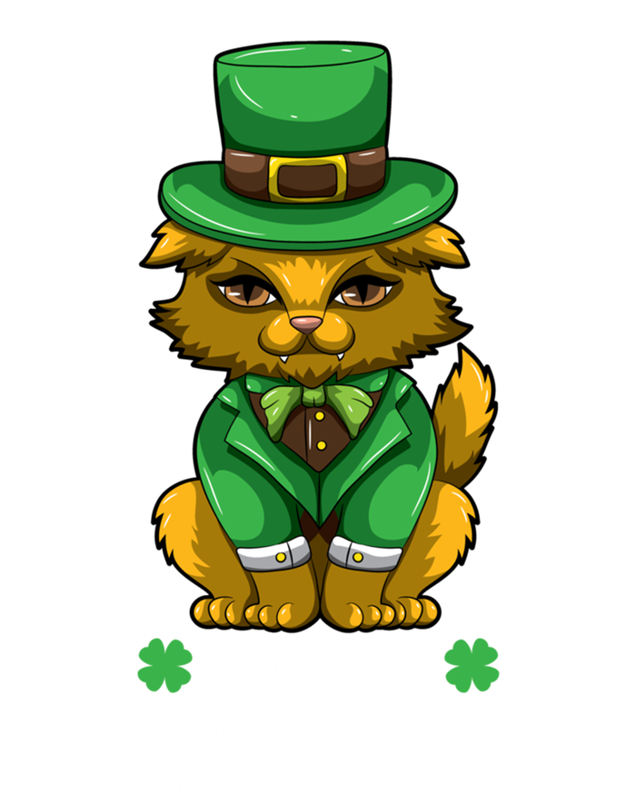 St Patricks Day Cat Full Of Shenanigans Gift T-Shirt