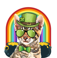 Toyger Cat Leprechaun Funny St Patricks Day Funny Gift Sustainable Knit Beanie