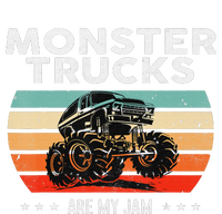 Vintage Monster Truck Are My Jam Retro Sunset Cool Engines Women's T-Shirt