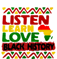 Listen Learn Love African American Teach Black History Month Tie-Dye T-Shirt