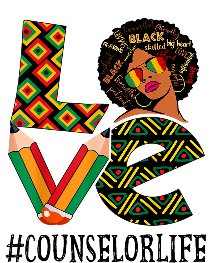 Counselor Love Afro African American Black History Month T-Shirt