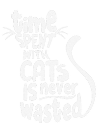 Time Spent With Cats Is Never Wasted Valentine's Day T-Shirt