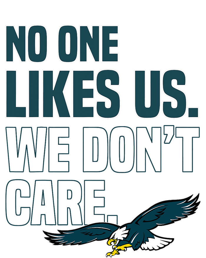 No One Likes Us We Don't Care Philadelphia Philly Fan Sustainable Knit Beanie