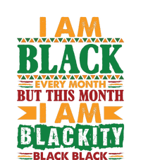 I Am Black Every Month But This Month I Am Blackity Black Black Women's Tri-Blend 3/4-Sleeve Raglan Shirt